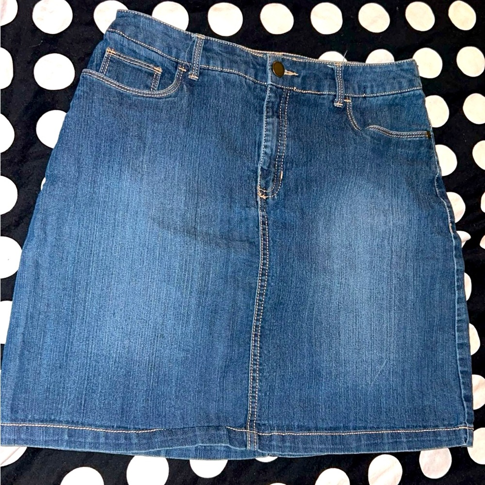 3 for $10 Croft & Barrow Classic Fit Jean Skirt
